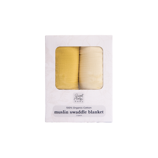 Lemon Swaddle Blanket Set | 2-Pack