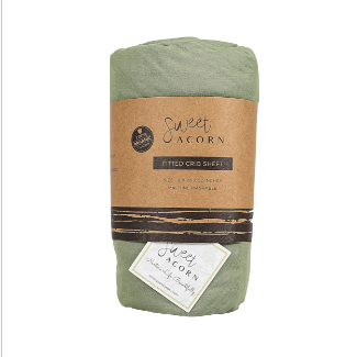 Juniper Green Crib Sheet