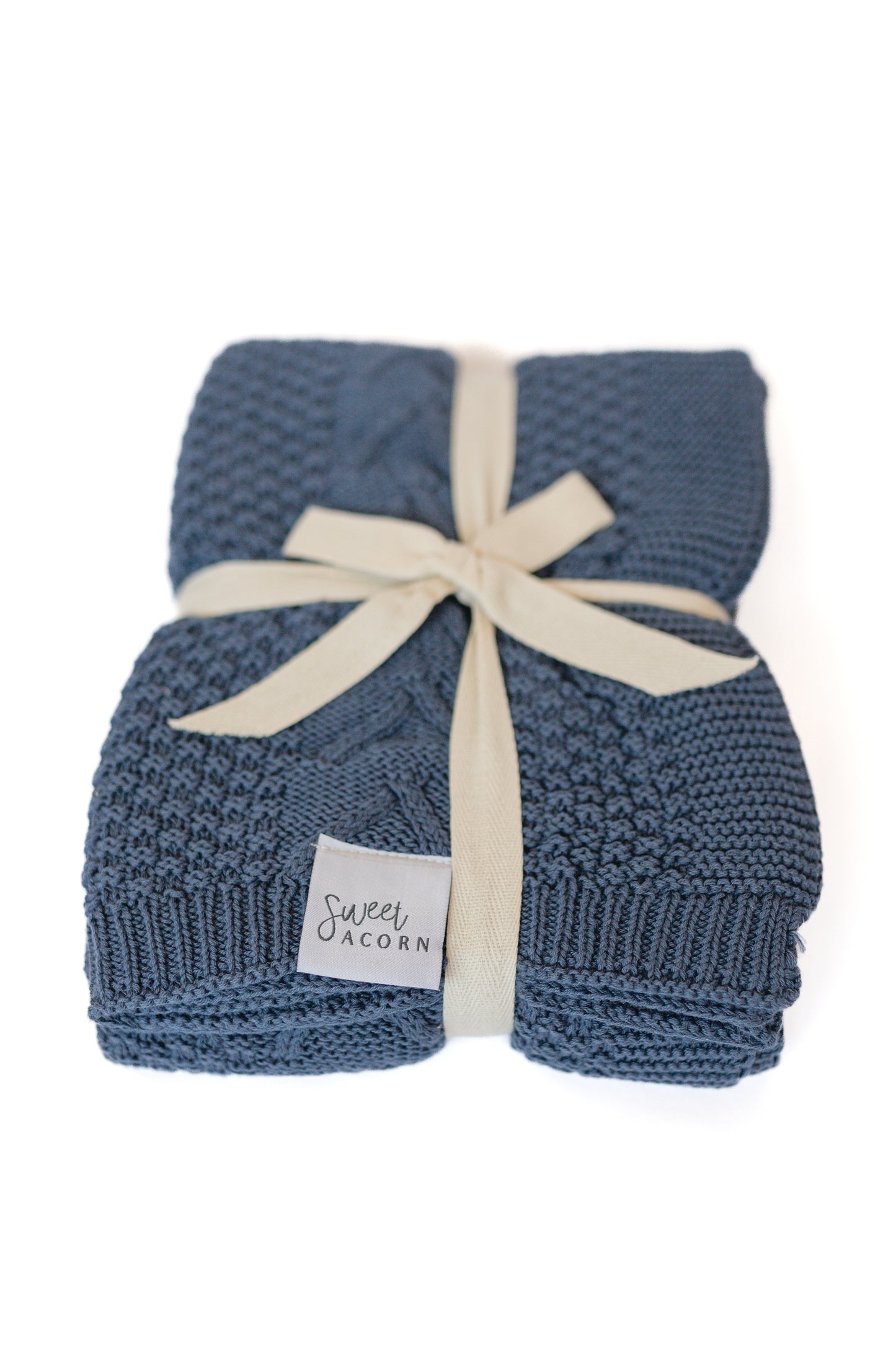 Bay Blue Knitted Blanket