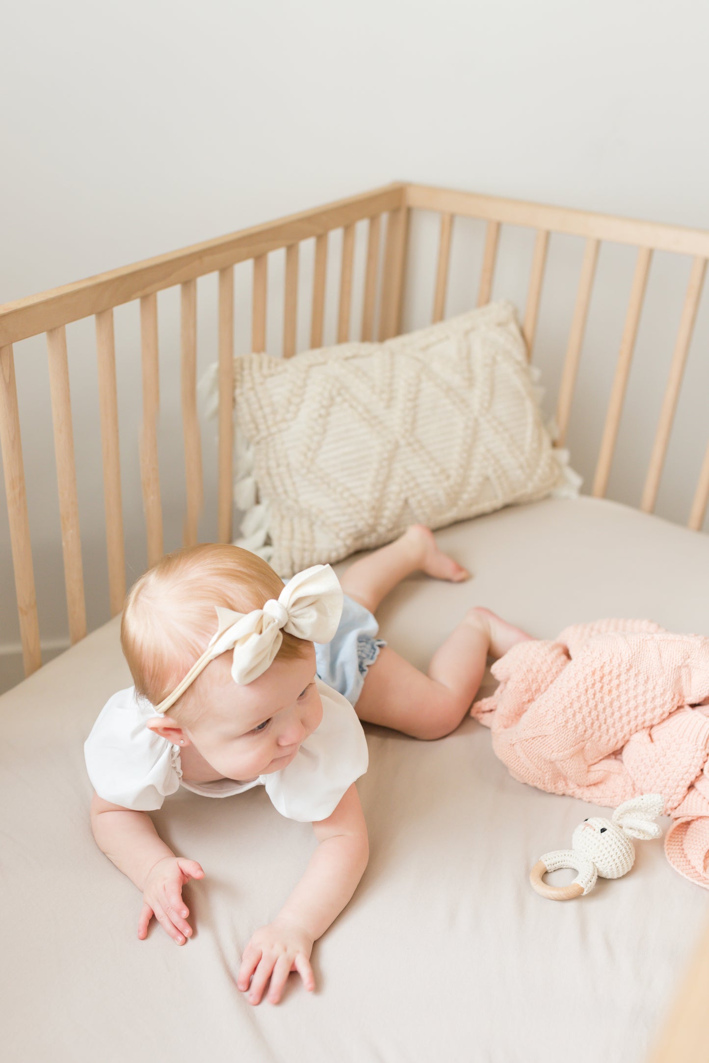 Salt White Crib Sheet