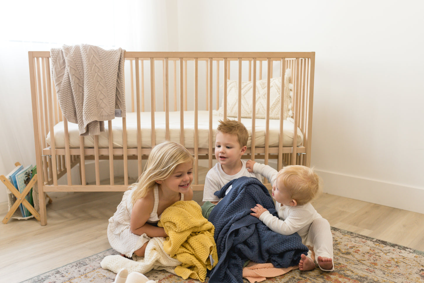 Butter Yellow Knitted Blanket