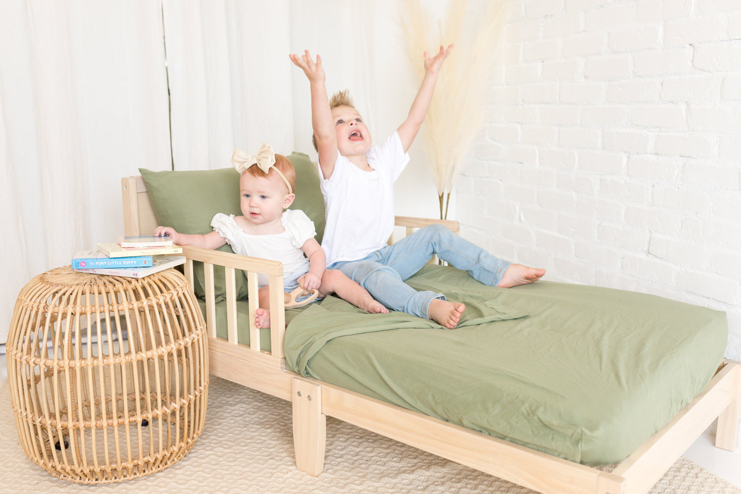 Juniper Green Toddler Sheet Set