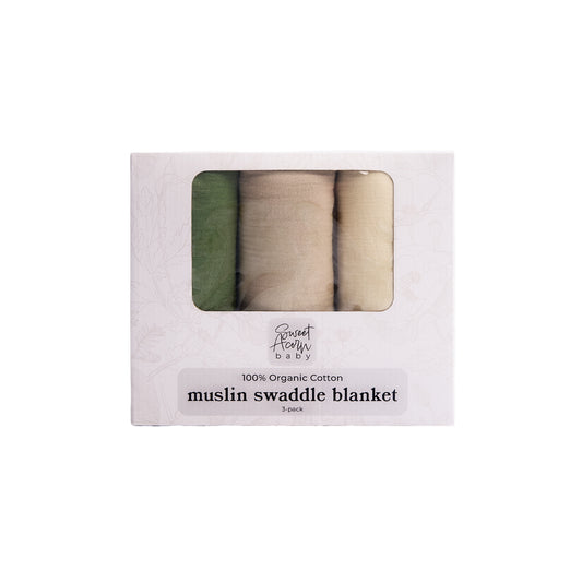 Moss Swaddle Blanket Set | 3-Pack