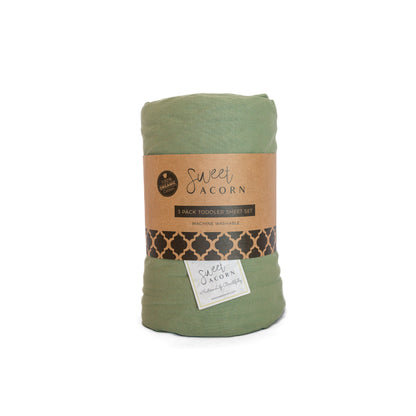 Juniper Green Crib Sheet