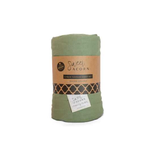 Juniper Green Crib Sheet