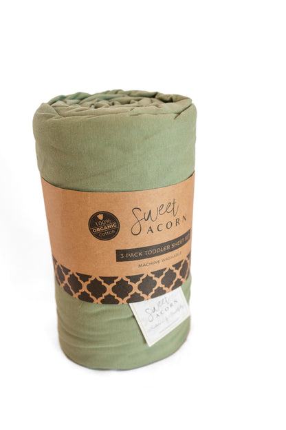 Juniper Green Crib Sheet
